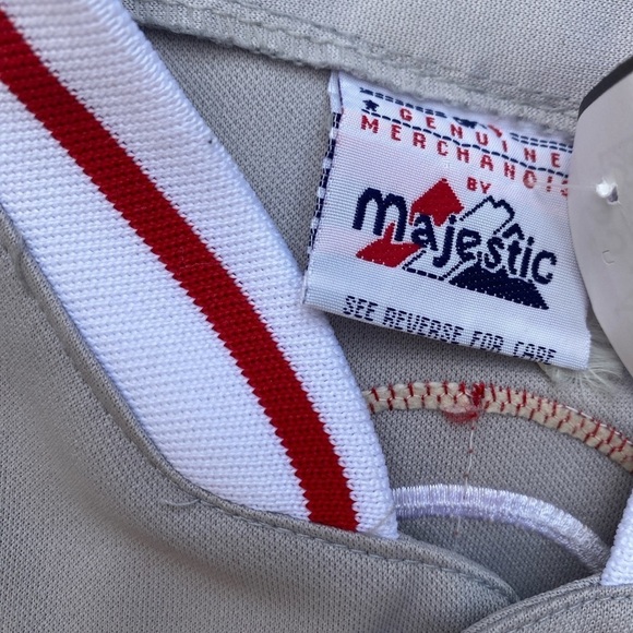 Vintage 1980s Embroidered Cardenales De Lara Venezuelan Baseball Jersey Gray - Picture 7 of 16